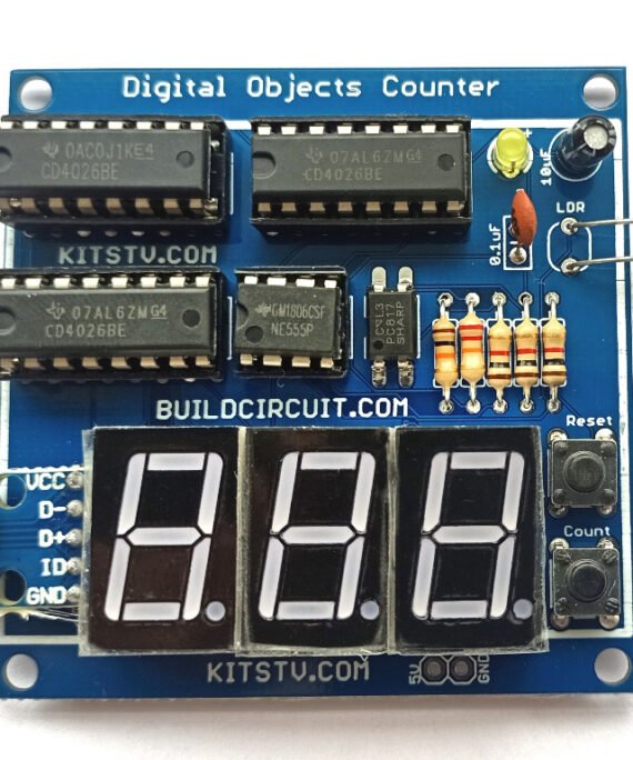 3 Digit Digital Objects Counter With Laser Module